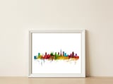 Bristol England Skyline — framed, leaning against the wall thumbnail