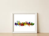 St Andrews Scotland Skyline — framed, leaning against the wall thumbnail