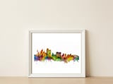 Sydney Australia Skyline — framed, leaning against the wall thumbnail