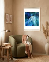 Komposition In Blau - blue composition framed in a tender room thumbnail