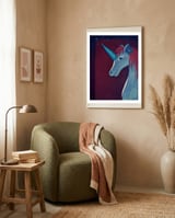 Unicorn Two framed in a tender room thumbnail