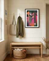 Total eclipse framed in a relaxed room thumbnail