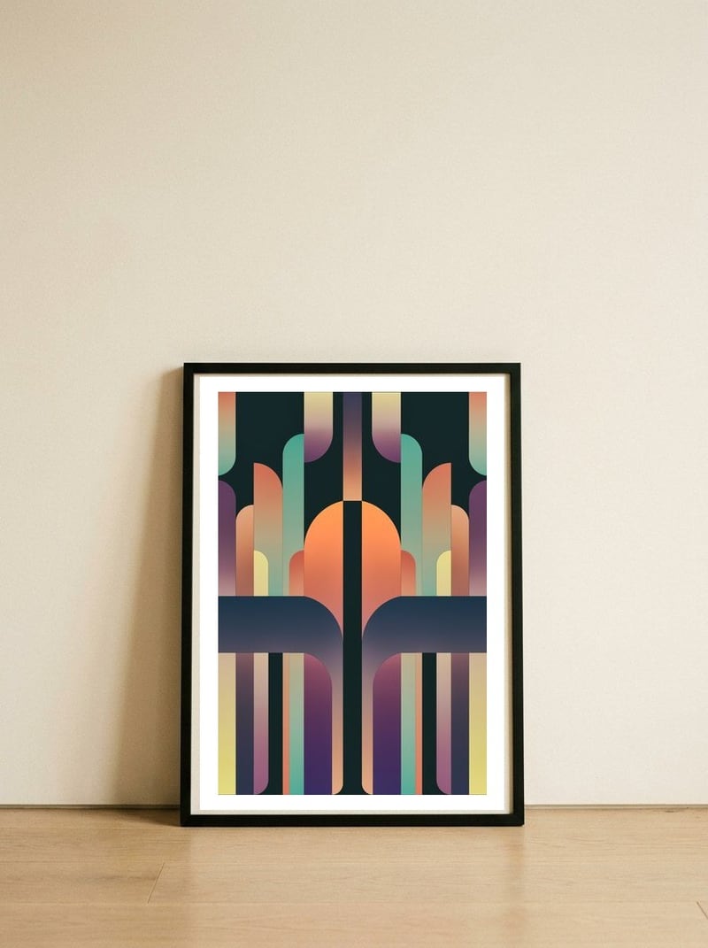 Total eclipse 2 — framed, leaning against the wall