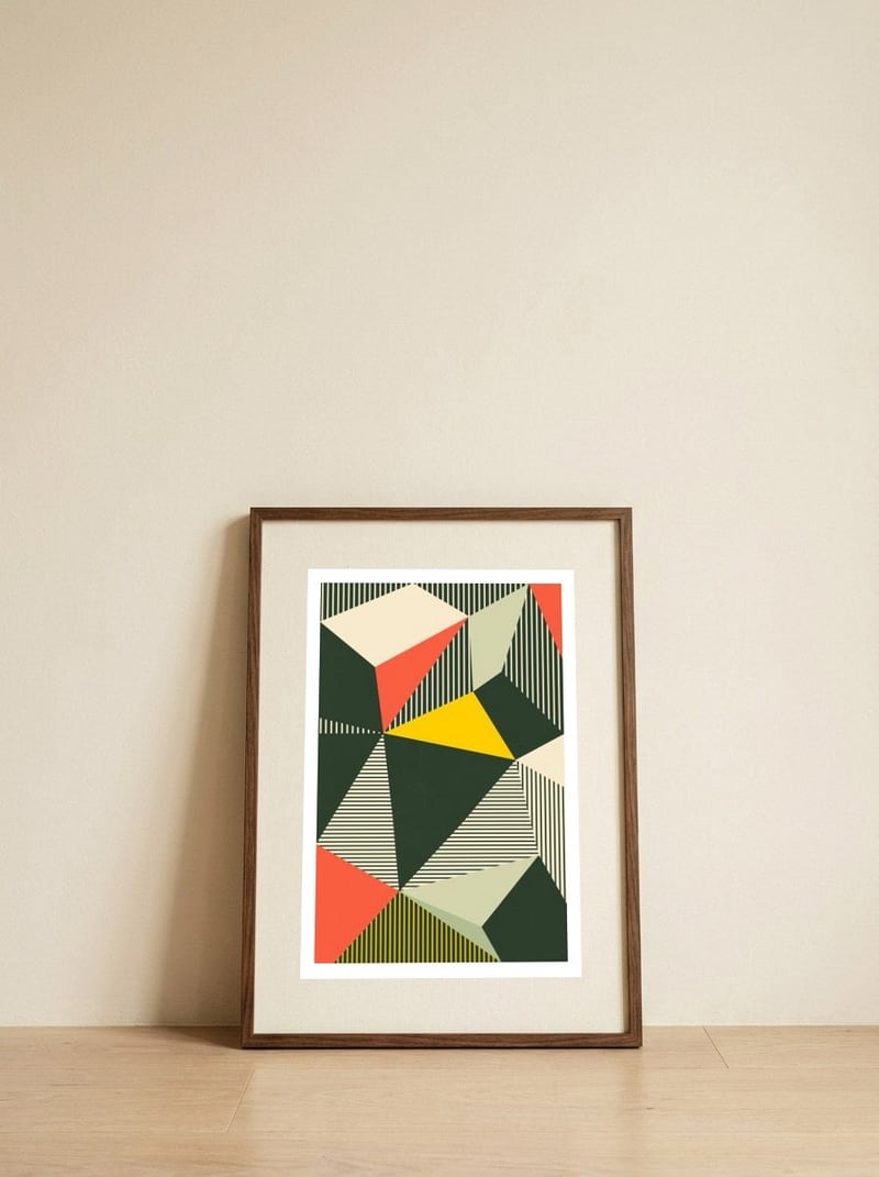 Bauhaus — framed, leaning against the wall
