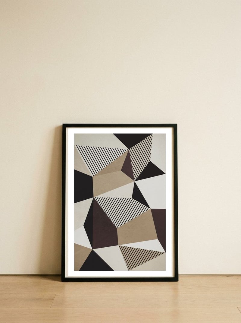 Bauhaus 3 — framed, leaning against the wall