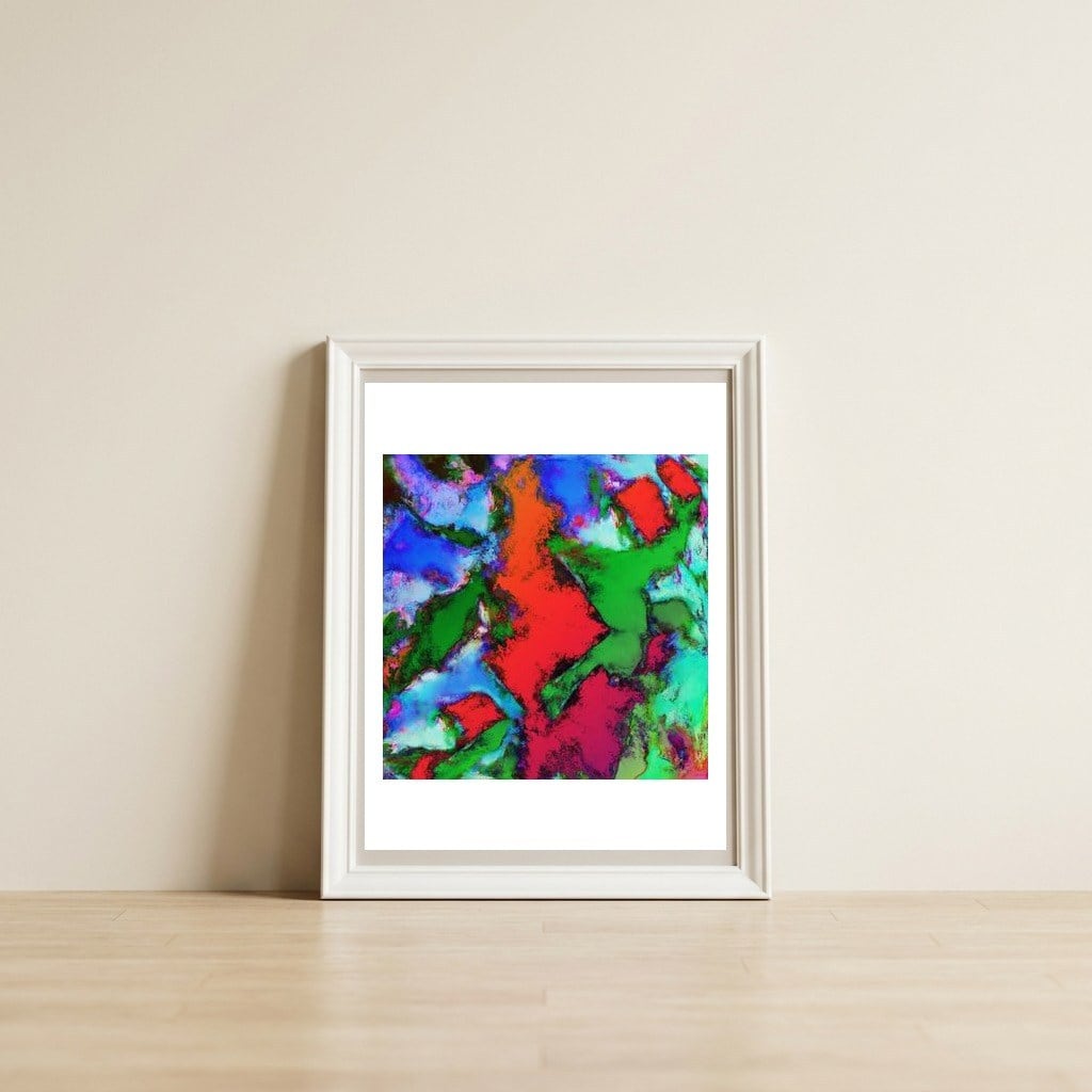 Alligator Jaws — framed, leaning against the wall