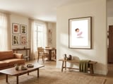 Adorable Ballerina Nursery Print framed in a grounding room thumbnail