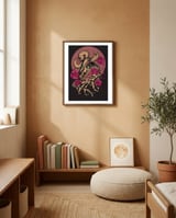 Risen with Roses framed in a gentle room thumbnail