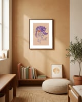 Octopus School Girl framed in a gentle room thumbnail