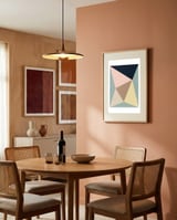 Minimal, Hard Edge Composition n82 framed in a intimate room thumbnail