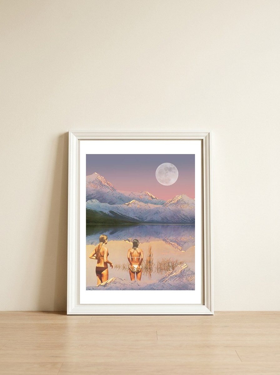 Moon Ritual — framed, leaning against the wall