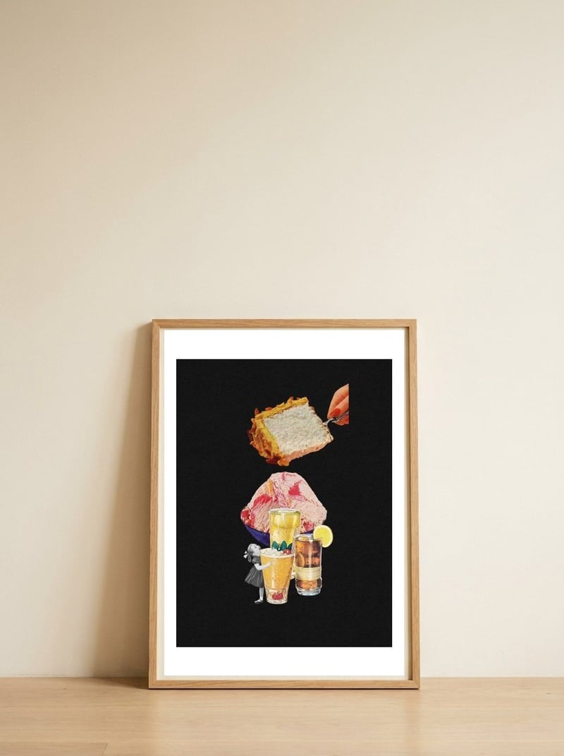 Grandma's House — framed, leaning against the wall