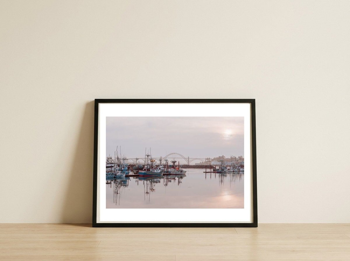 Newport Docks — framed, leaning against the wall