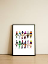 Superheroine Butts — framed, leaning against the wall thumbnail
