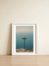 Positano Sign — framed, leaning against the wall thumbnail