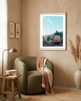Stalled Train framed in a tender room thumbnail