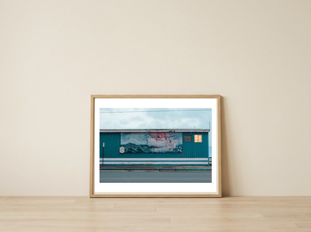 Moby Dick — framed, leaning against the wall