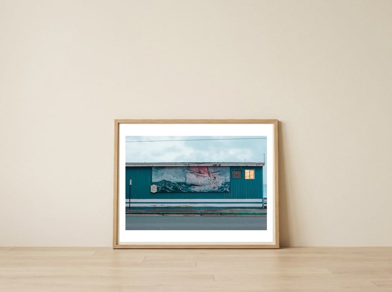 Moby Dick — framed, leaning against the wall