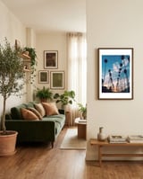 Palm trees in Los Angeles framed in a grounding room thumbnail
