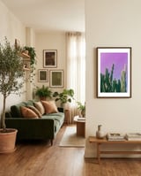 Desert cactus framed in a grounding room thumbnail