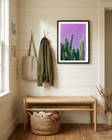 Desert cactus framed in a relaxed room thumbnail