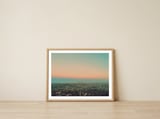 LA Cityscape — framed, leaning against the wall thumbnail