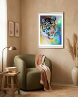Cosmic Tyger framed in a tender room thumbnail
