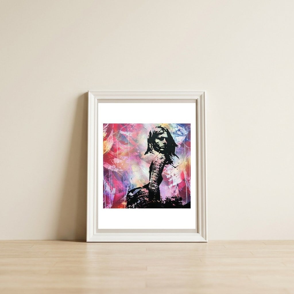 BM22 — framed, leaning against the wall