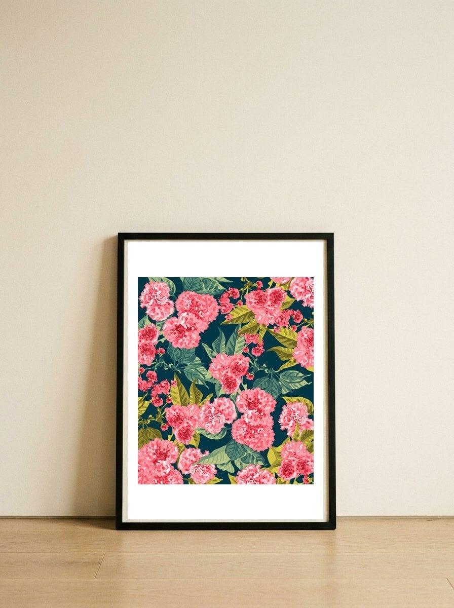 Fragrance V2 — framed, leaning against the wall