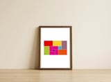 Golden Ratio Rectangles 01 — framed, leaning against the wall thumbnail