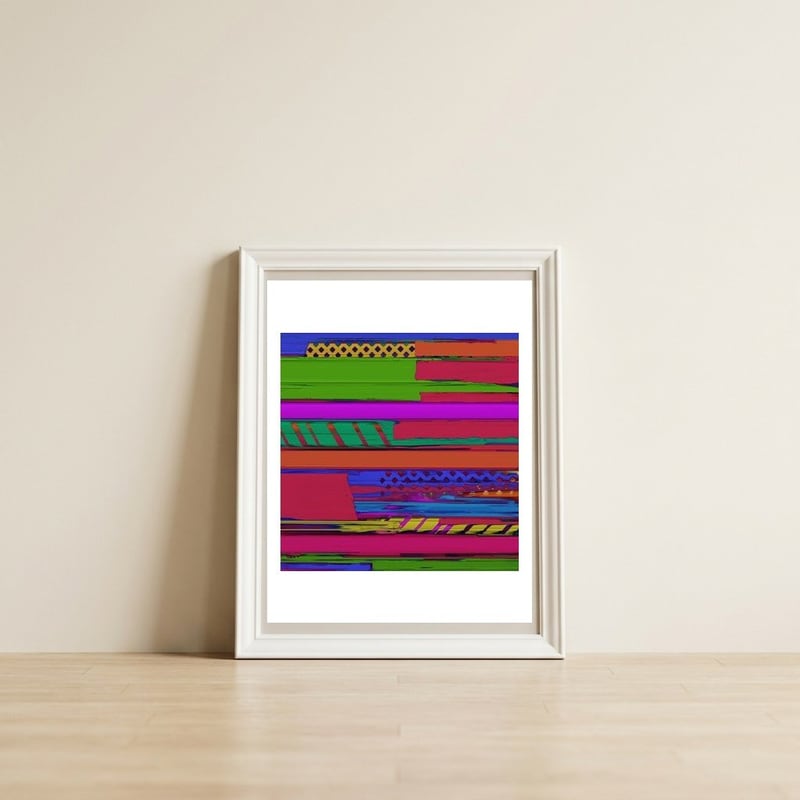 Urban Shift — framed, leaning against the wall