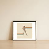 Baseball — framed, leaning against the wall thumbnail