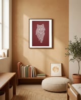 Lace Wolf framed in a gentle room thumbnail