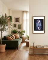 Moon's Priestess framed in a grounding room thumbnail