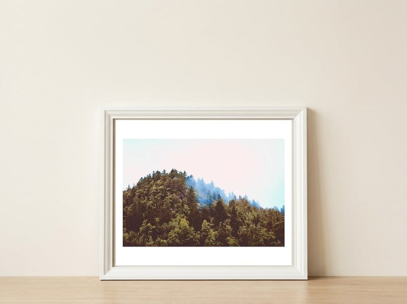 Up The Hill — framed, leaning against the wall