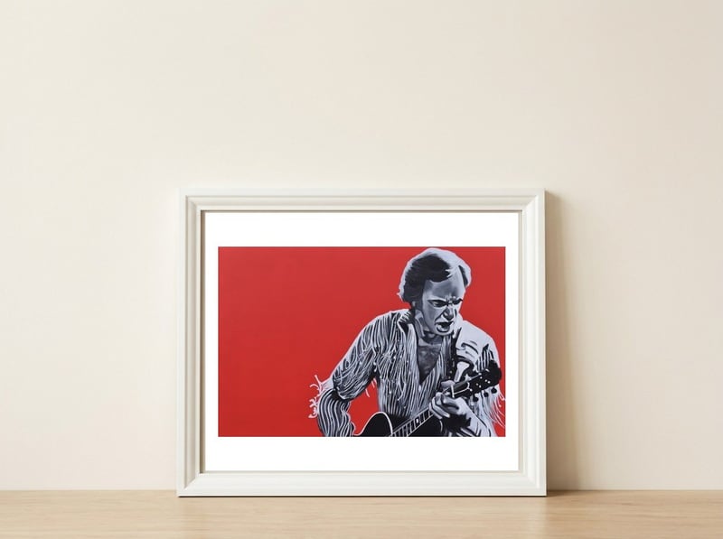 Love on the rocks — framed, leaning against the wall