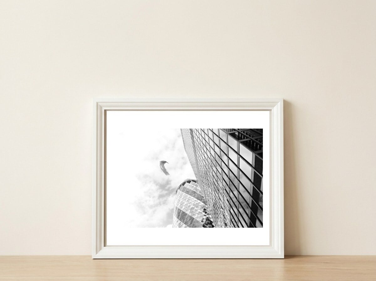 Air, Urban Life And Modern London Architecture — framed, leaning against the wall