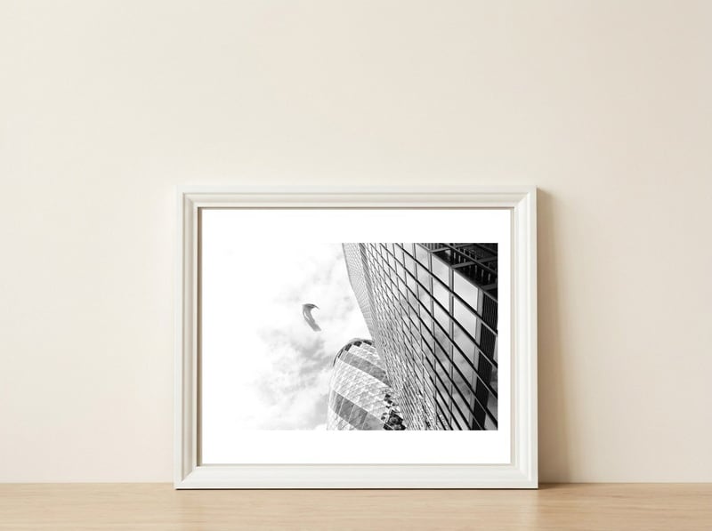 Air, Urban Life And Modern London Architecture — framed, leaning against the wall