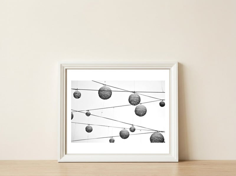 Light Balls, Urban London — framed, leaning against the wall