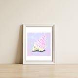 Ice Skull — framed, leaning against the wall thumbnail