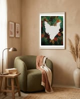 Hidden fox framed in a tender room thumbnail