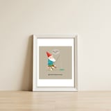 Forever a Gnome 2 — framed, leaning against the wall thumbnail