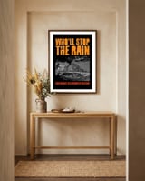 Who'll Stop The Rain framed in a welcoming room thumbnail