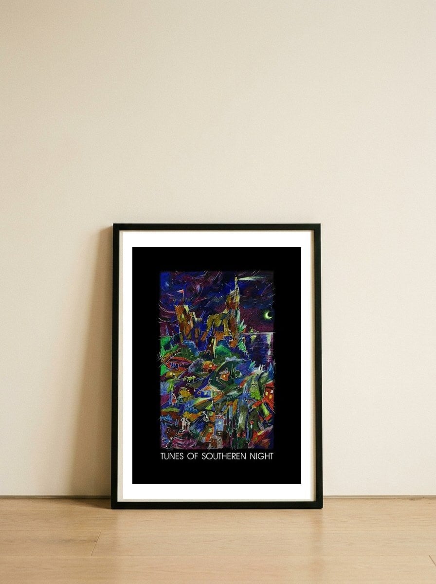 Tunes Of Southern Night — framed, leaning against the wall