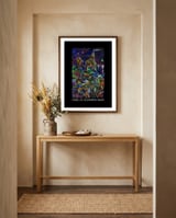 Tunes Of Southern Night framed in a welcoming room thumbnail