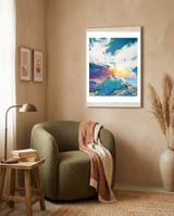 Dreaming Mountains framed in a tender room thumbnail