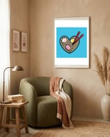 Love Ramen framed in a tender room thumbnail