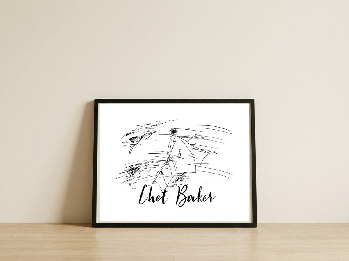 Chet Baker - Strollin' — framed, leaning against the wall