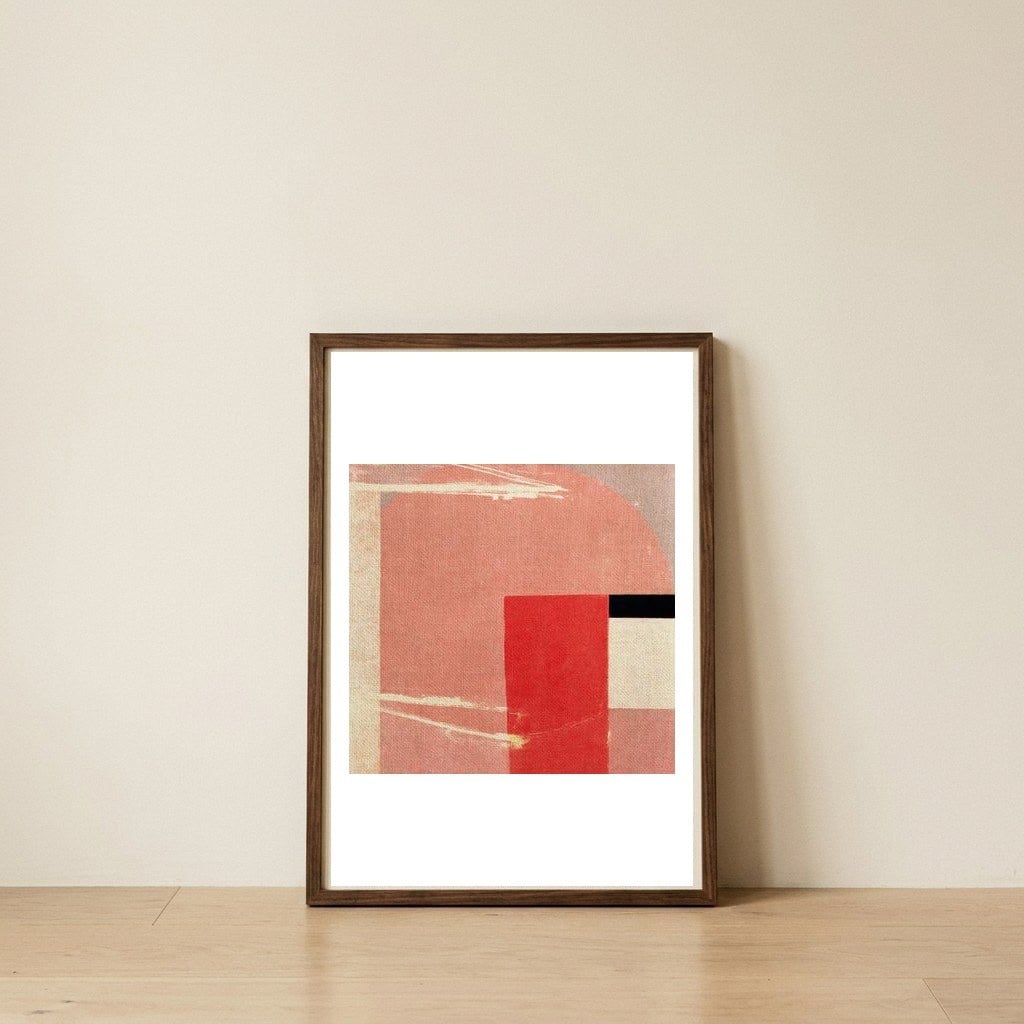 Foundation Work — framed, leaning against the wall