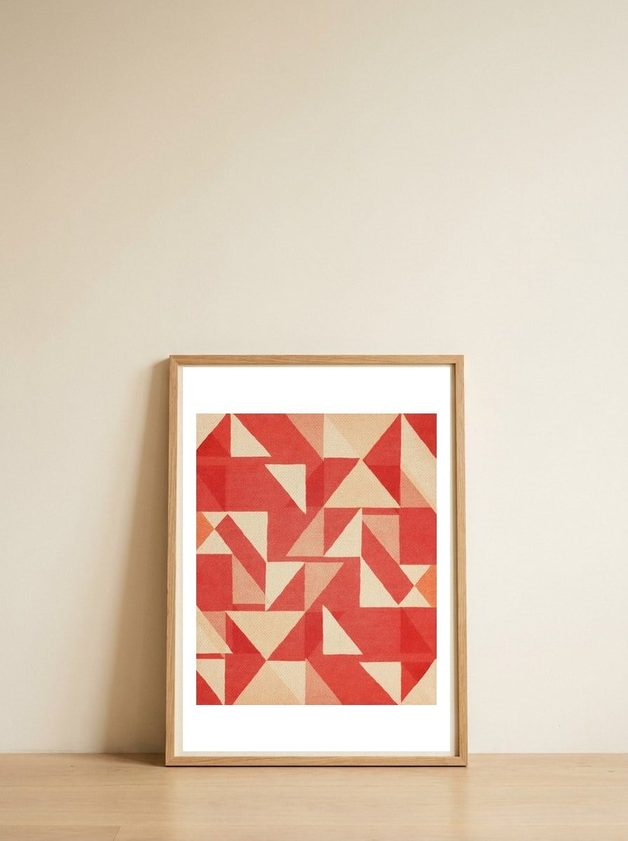 Sailing Under Heavy Heat — framed, leaning against the wall